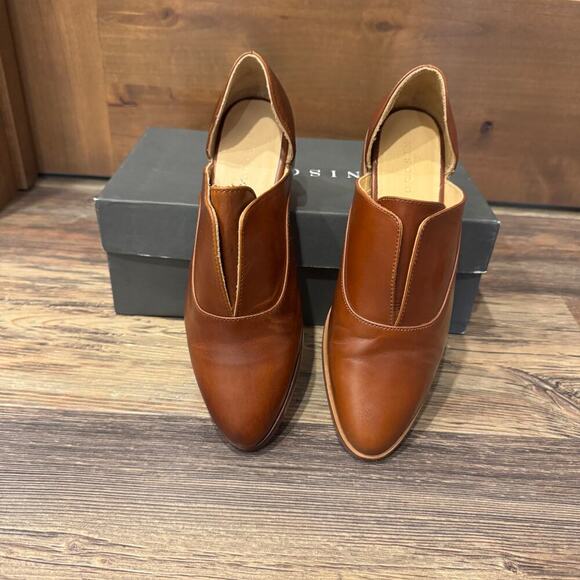 Nisolo Emma D’Orsay Leather Oxford Brandy 8.5 - Picture 3 of 4